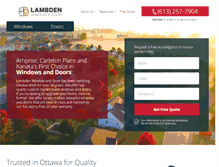 Tablet Screenshot of lambden.com